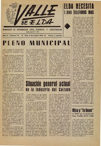 N&uacute;mero 0115 - 8 de noviembre de 1958