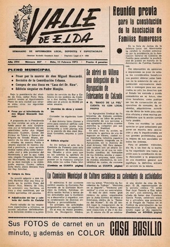 N&uacute;mero 0807 - 12 de febrero de 1972