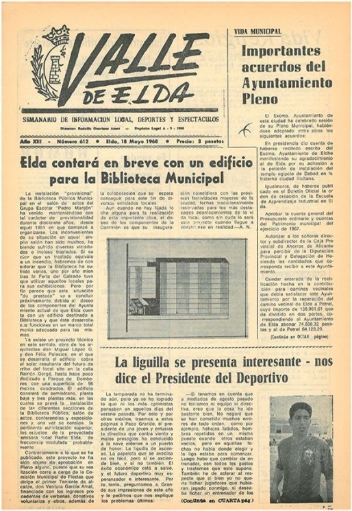 N&uacute;mero 0612<span>18 de mayo de 1968</span>