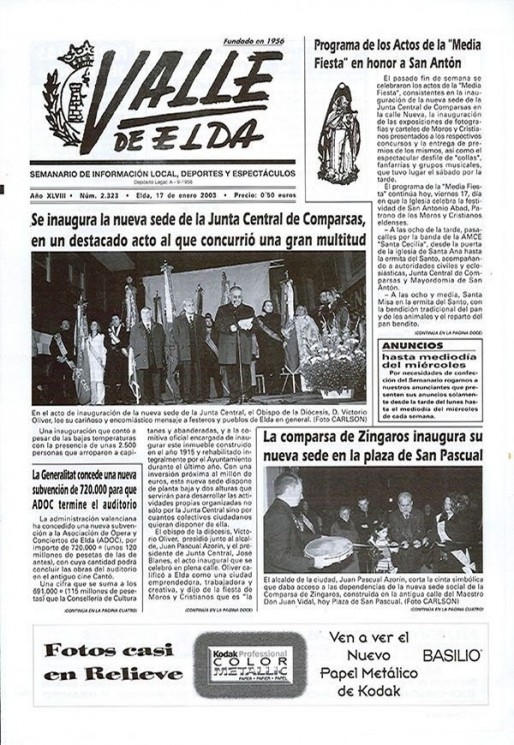 N&uacute;mero 2.323<span>17 de enero de 2003</span>