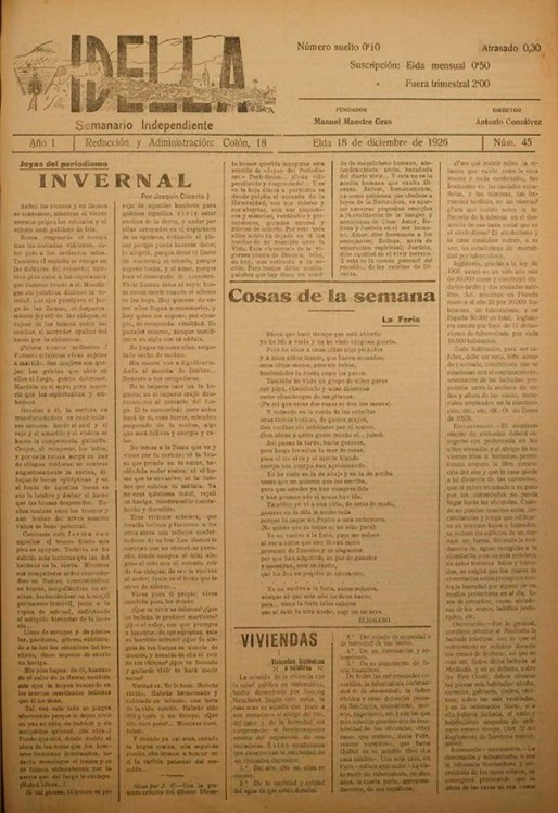 Idella n&ordm; 045<span>A&ntilde;o 1926</span>