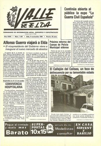 N&uacute;mero 1.451 - 9 de noviembre de 1984