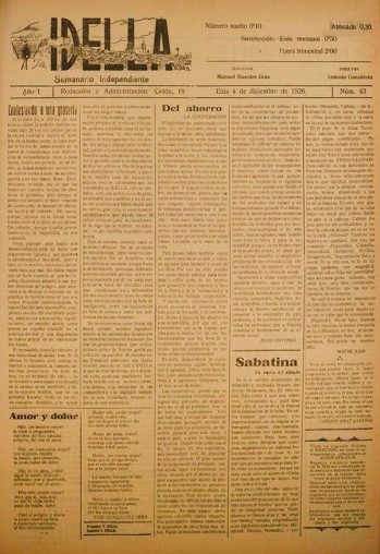 Idella n&ordm; 043 - A&ntilde;o 1926