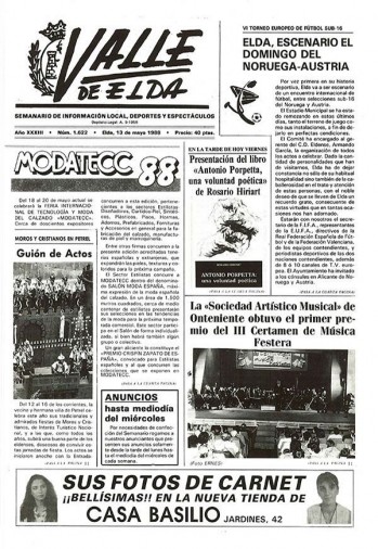 N&uacute;mero 1.622 - 13 de mayo de 1988