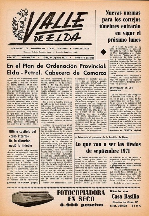 N&uacute;mero 0781<span>14 de agosto de 1971</span>