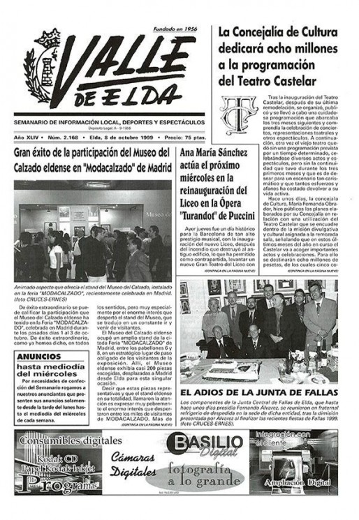 N&uacute;mero 2.168<span>8 de octubre de 1999</span>
