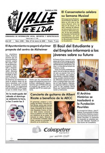N&uacute;mero 2.596 - 27 de marzo de 2009