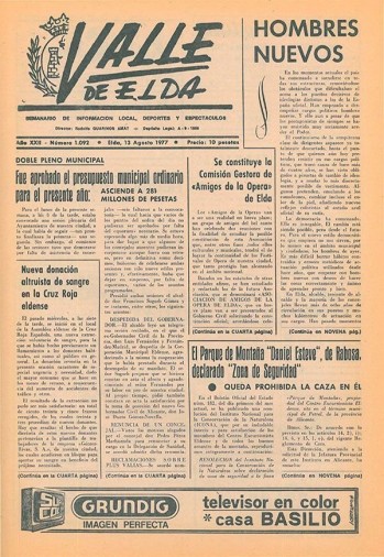 N&uacute;mero 1.092 - 13 de agosto de 1977