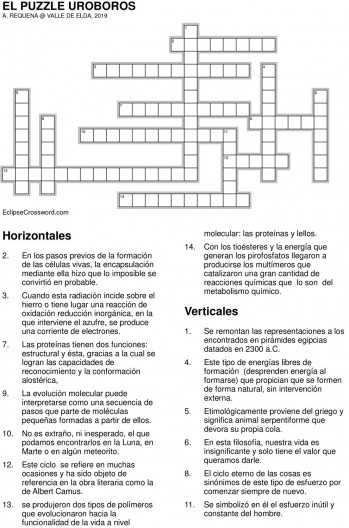 El puzzle uroboros: evoluci&oacute;n de la vida a nivel molecular