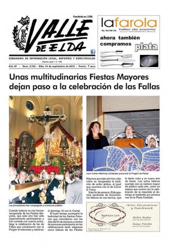 N&uacute;mero 2.742 - 14 de septiembre de 2012