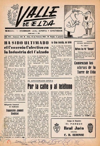 N&uacute;mero 0338 - 16 de febrero de 1963