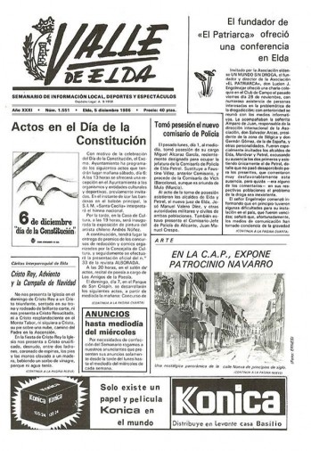 N&uacute;mero 1.551 - 5 de diciembre de 1986