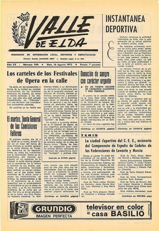 N&uacute;mero 0990<span>16 de agosto de 1975</span>