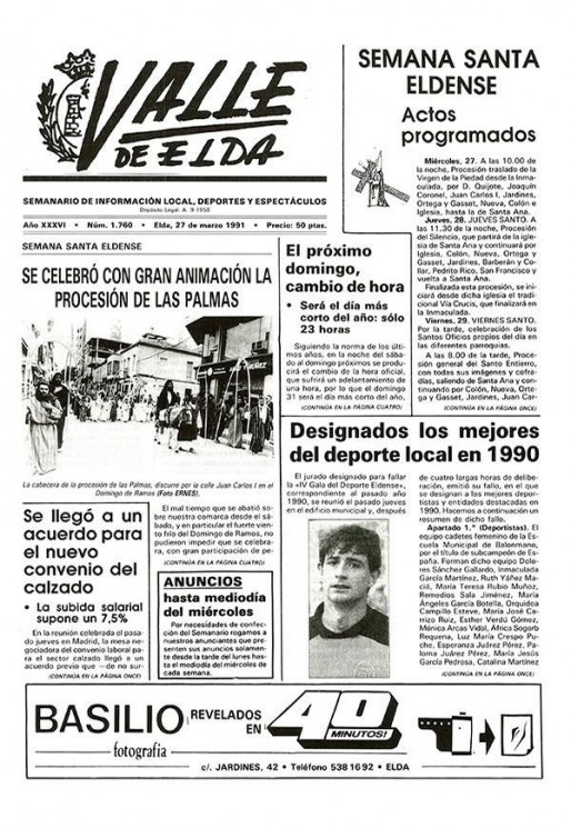 N&uacute;mero 1.760<span>27 de marzo de 1991</span>