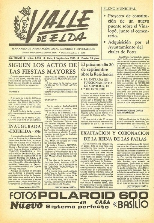 N&uacute;mero 1.394<span>9 de septiembre de 1983</span>