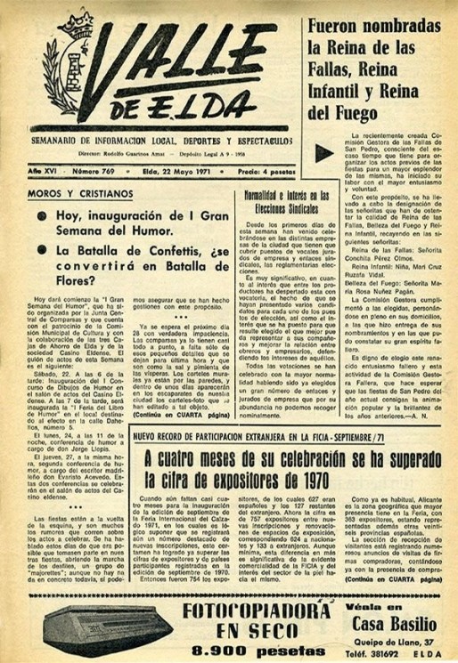 N&uacute;mero 0769<span>22 de mayo de 1971</span>