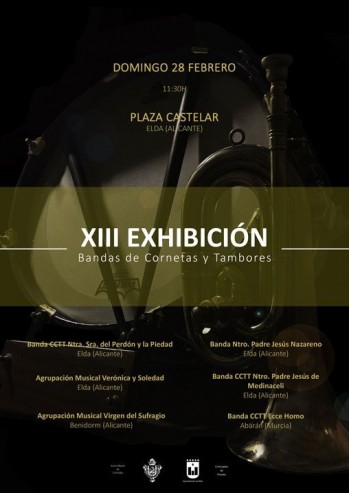 Las bandas de cornetas y tambores de Semana Santa realizar&aacute;n una exhibici&oacute;n el pr&oacute;ximo domingo en la Plaza Castelar