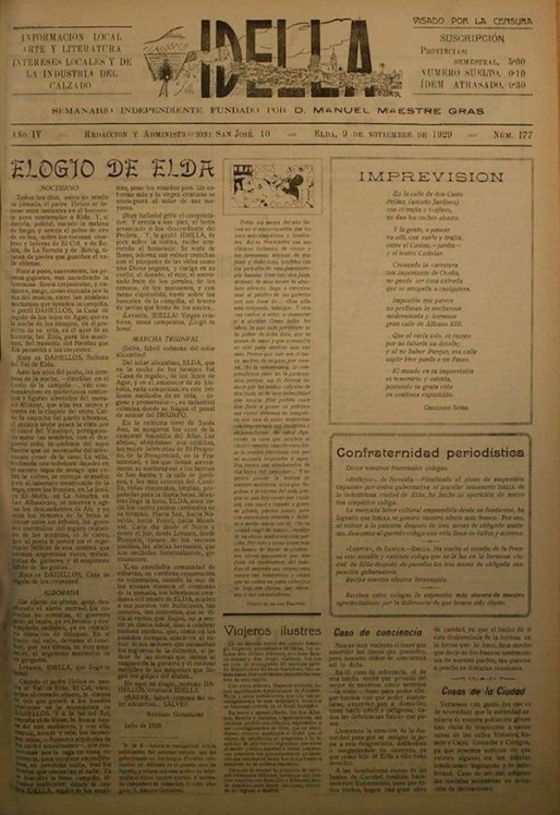 Idella n&ordm; 177<span>A&ntilde;o 1929</span>