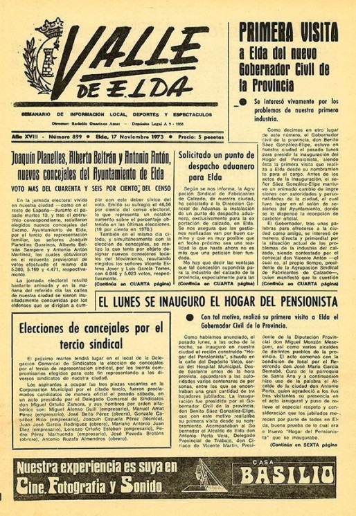 N&uacute;mero 0899<span>17 de noviembre de 1973</span>