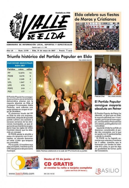 N&uacute;mero 2.519<span>31 de mayo de 2007</span>