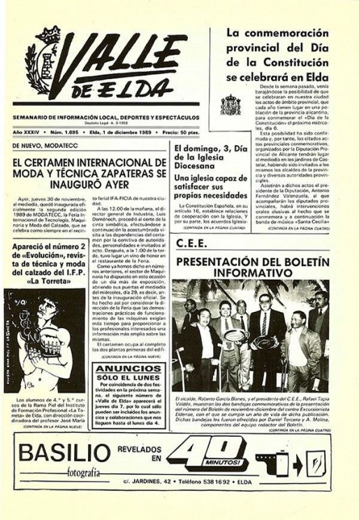 N&uacute;mero 1.695<span>1 de diciembre de 1989</span>