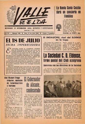 N&uacute;mero 0308 - 21 de julio de 1962