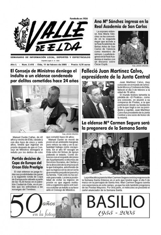N&uacute;mero 2.415<span>11 de febrero de 2005</span>