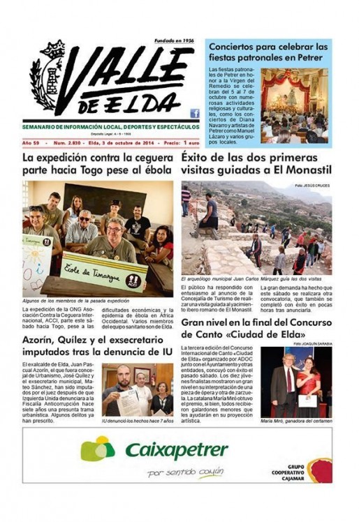 N&uacute;mero 2.830<span>3 de octubre de 2014</span>