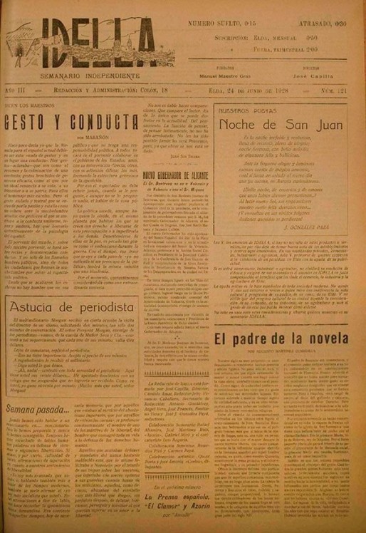 Idella n&ordm; 121<span>A&ntilde;o 1928</span>