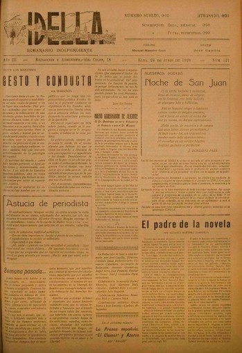Idella n&ordm; 121 - A&ntilde;o 1928