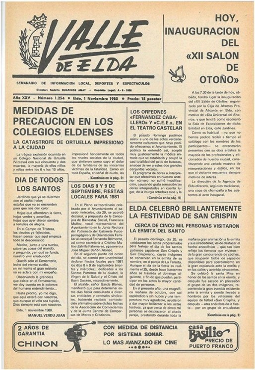 N&uacute;mero 1.254<span>1 de noviembre de 1980</span>