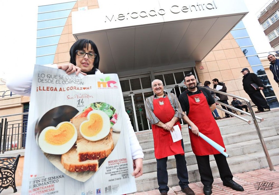 El Mercado Central sorteará tres viajes a Benidorm en su campaña de San Valentín El Mercado Central sorteará tres viajes a Benidorm en su campaña de San Valentín