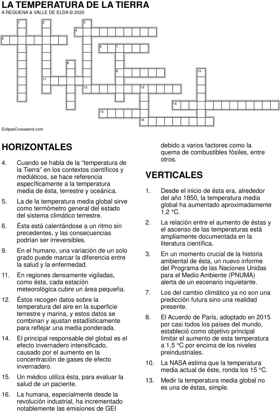 La temperatura de la tierra La temperatura de la tierra