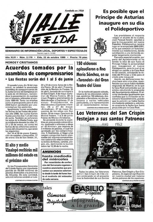 N&uacute;mero 2.170<span>22 de octubre de 1999</span>
