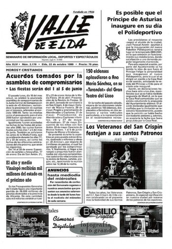 N&uacute;mero 2.170 - 22 de octubre de 1999