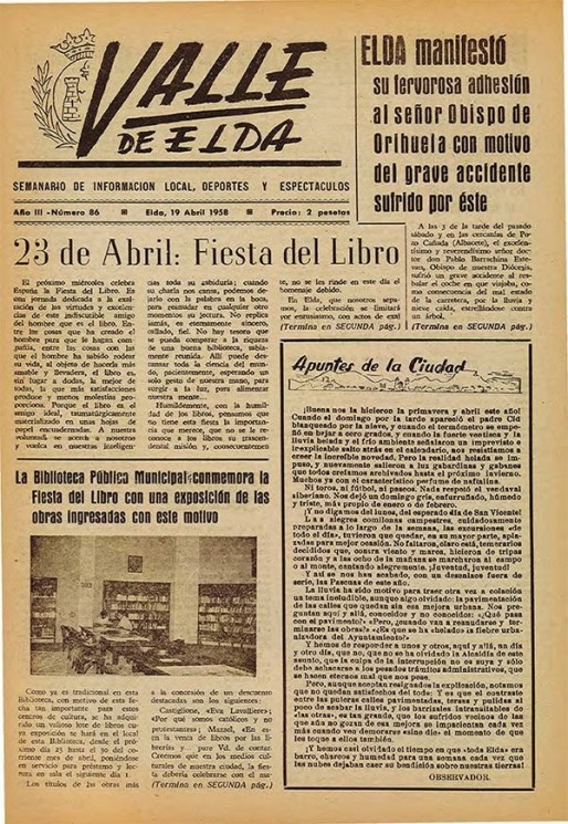 N&uacute;mero 0086<span>19 de abril de 1958</span>