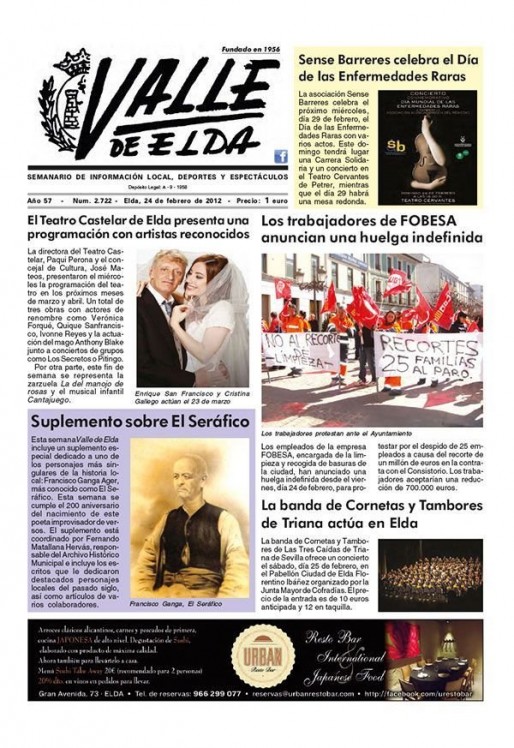 N&uacute;mero 2.722<span>24 de febrero de 2012</span>