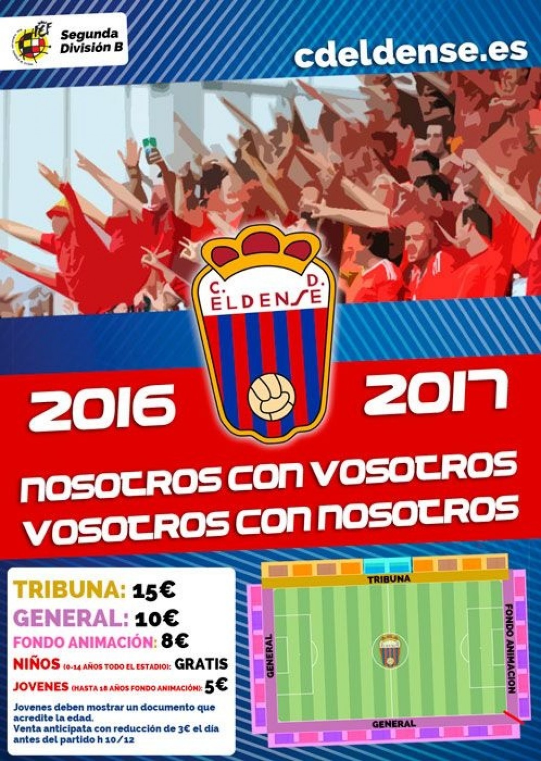 El Eldense vuelve a bajar sus precios y dará entradas gratis a los menores de 14 años El Eldense vuelve a bajar sus precios y dará entradas gratis a los menores de 14 años