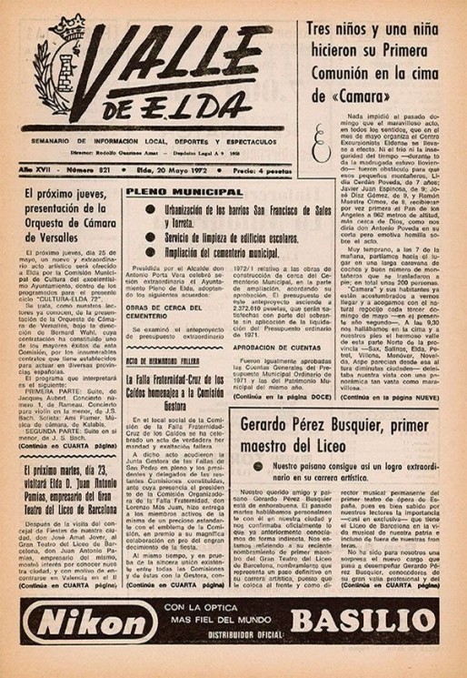 N&uacute;mero 0821<span>20 de mayo de 1972</span>