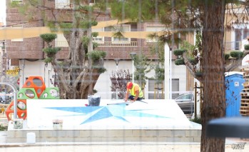 Las remodelaci&oacute;n de la Plaza Am&eacute;rica de Petrer concluir&aacute; en septiembre