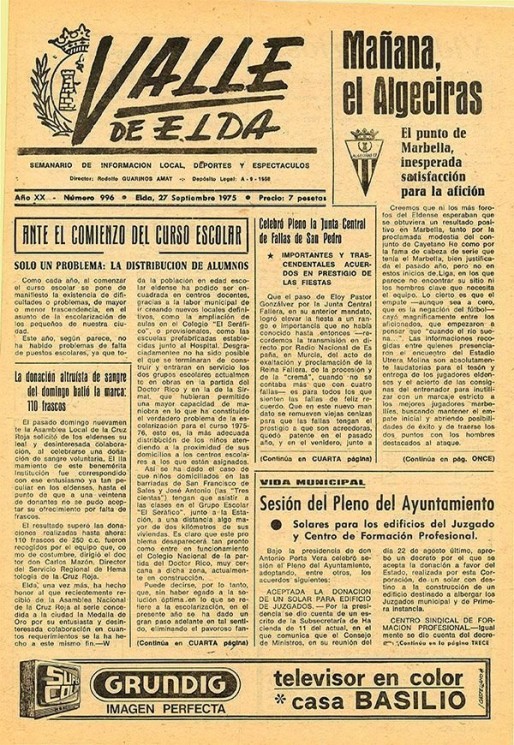 N&uacute;mero 0996<span>27 de septiembre de 1975</span>