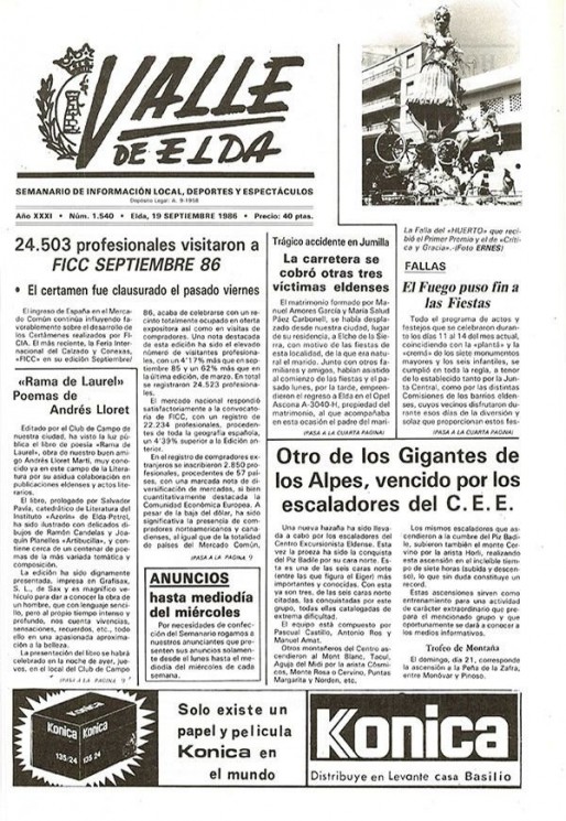 N&uacute;mero 1.540<span>19 de septiembre de 1986</span>