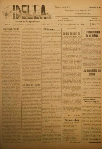 Idella n&ordm; 033 - A&ntilde;o 1926