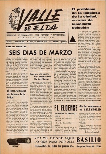 N&uacute;mero 0705 - 28 de febrero de 1970