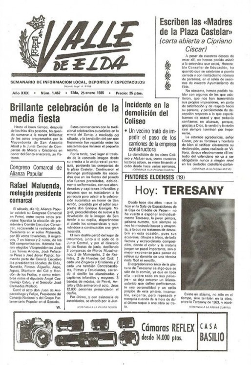N&uacute;mero 1.462<span>25 de enero de 1985</span>