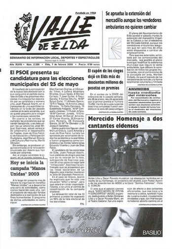 N&uacute;mero 2.326 - 7 de febrero de 2003