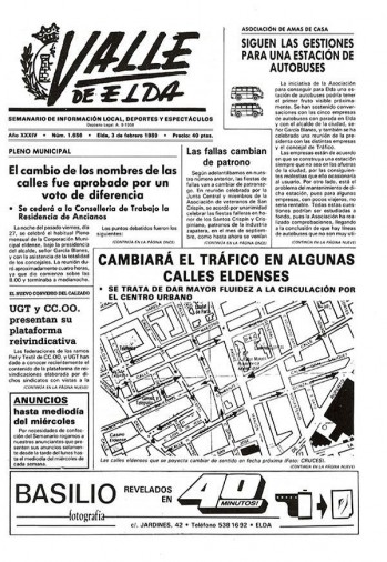N&uacute;mero 1.656 - 3 de febrero de 1989