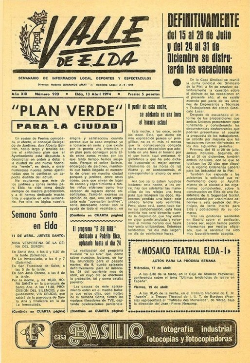 N&uacute;mero 0920<span>13 de abril de 1974</span>