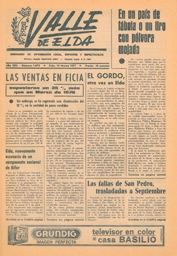N&uacute;mero 1.072 - 19 de marzo de 1977