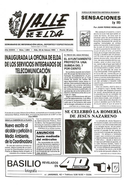 N&uacute;mero 1.804<span>28 de febrero de 1992</span>